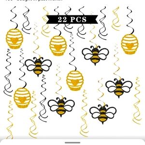 Bee Hanging swirls Decorations